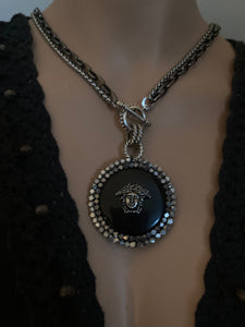 Versace Button Necklace