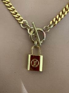 LV Lock Necklace