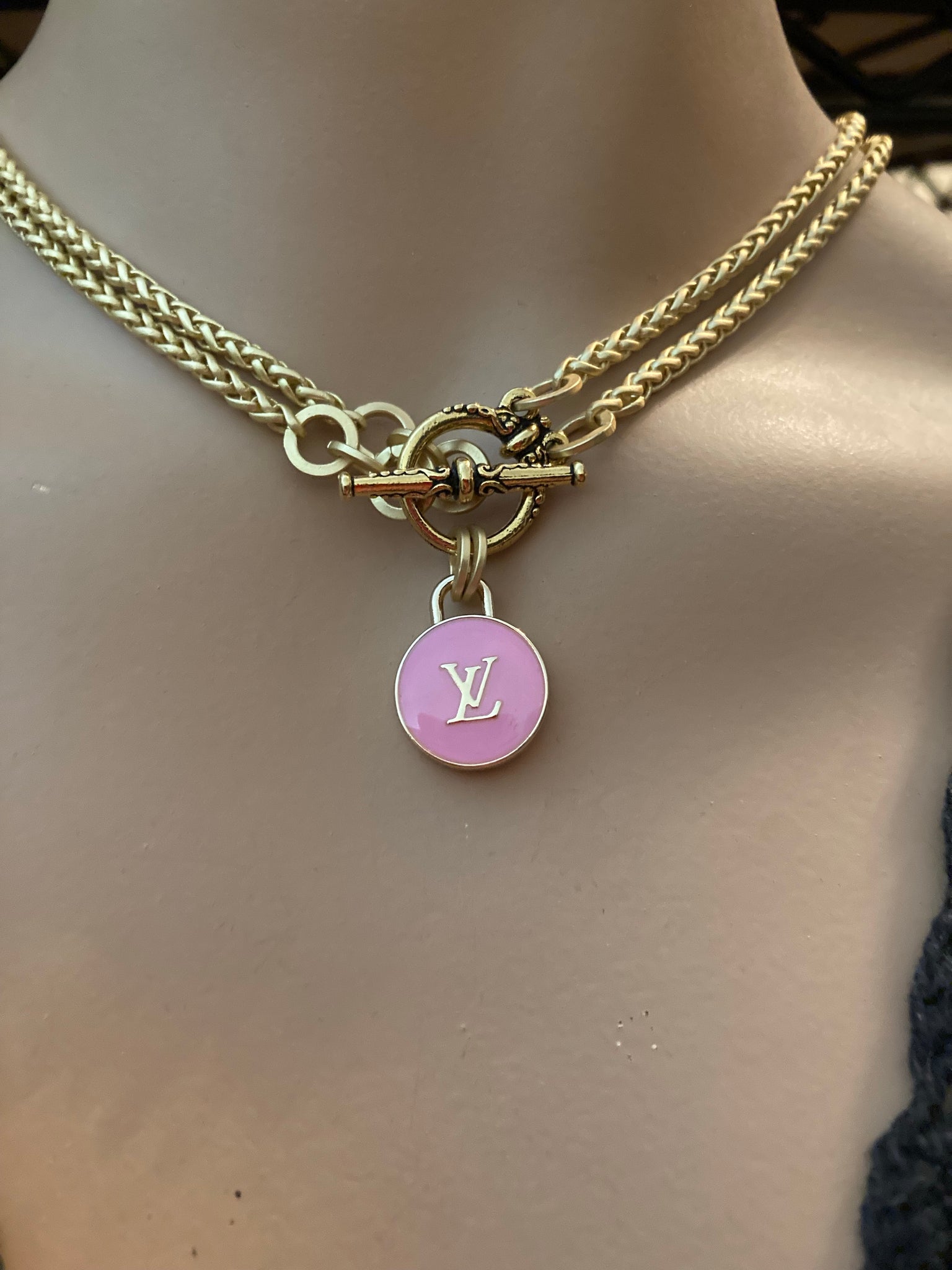LV Charm Necklace in different colors — singulié