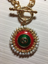 Vintage Gucci GG Button Necklace