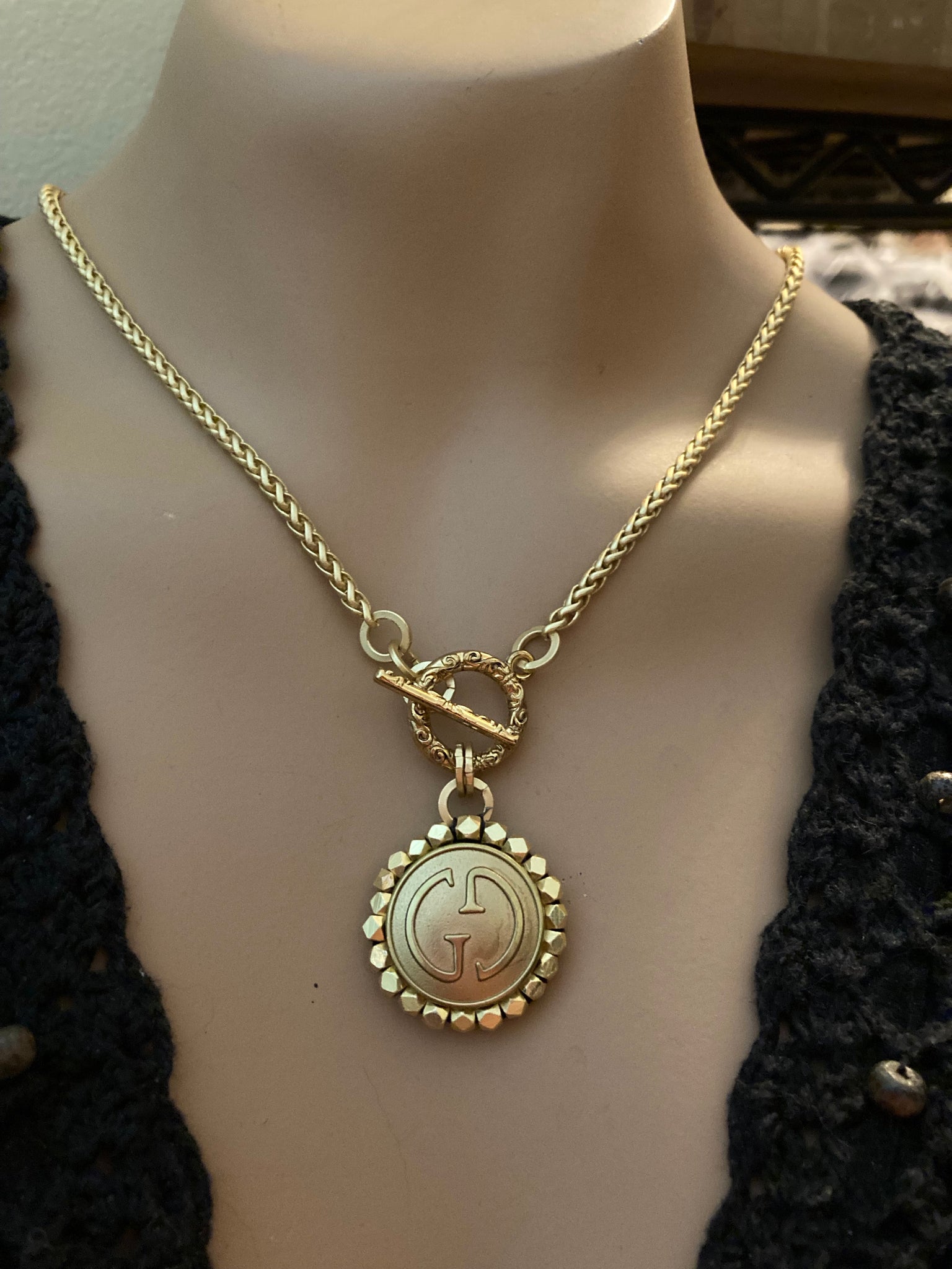 Chanel Button Necklace