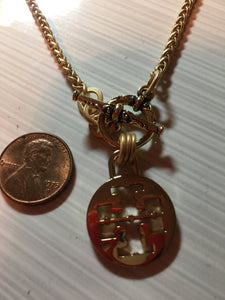 .75” Tory B. Logo Tag Necklace