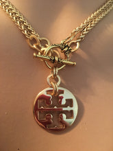 1” Tory B Logo Button Necklace - Wear Long or Short