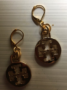 .75” Tory B Tag Earrings
