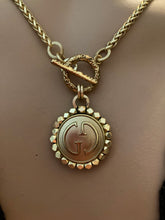 1” Vintage Gucci GG Button Necklace