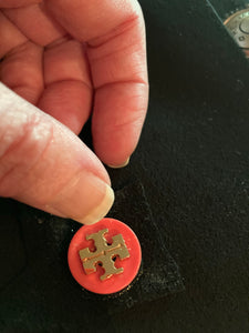1” Orange Tory Burch Reversible Necklace (only1!)