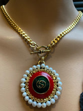 Vintage Gucci GG Button Necklace