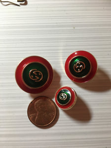 Vintage Gucci GG Button Necklace