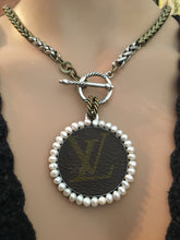 1.5” Louis V Leather & Pearls Necklace