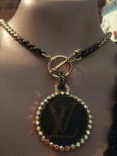 1.5 Louis V Leather & Gold Necklace