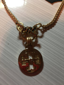 .75” Tory B. Logo Tag Necklace