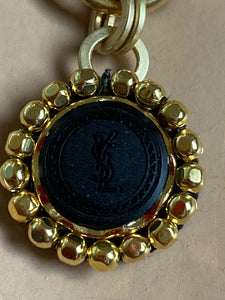 Ysl sales button necklace